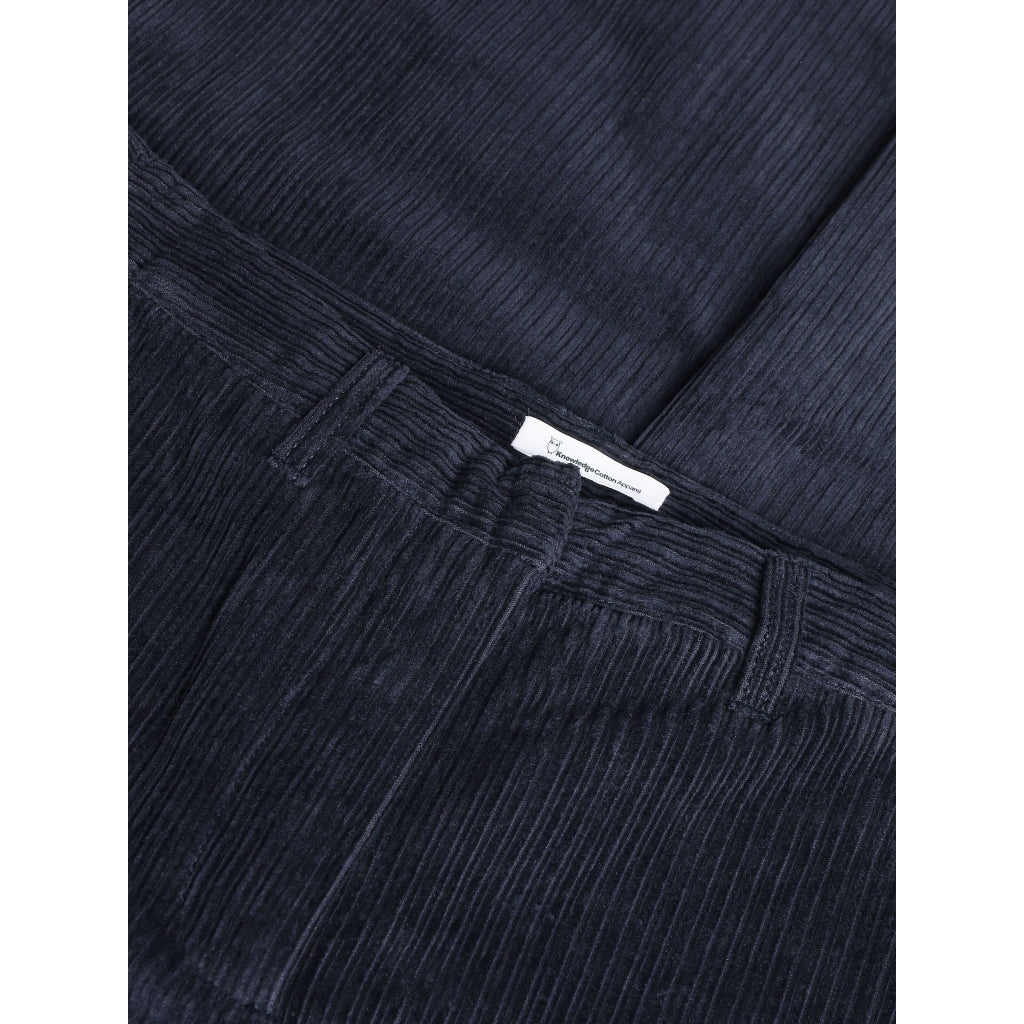 POSEY wide high-rise irregular corduroy pant - GOTS/Vegan - Night Sky