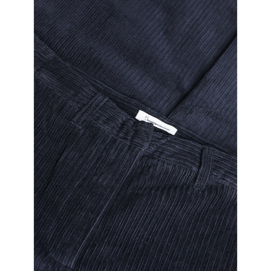 POSEY wide high-rise irregular corduroy pant - GOTS/Vegan - Night Sky