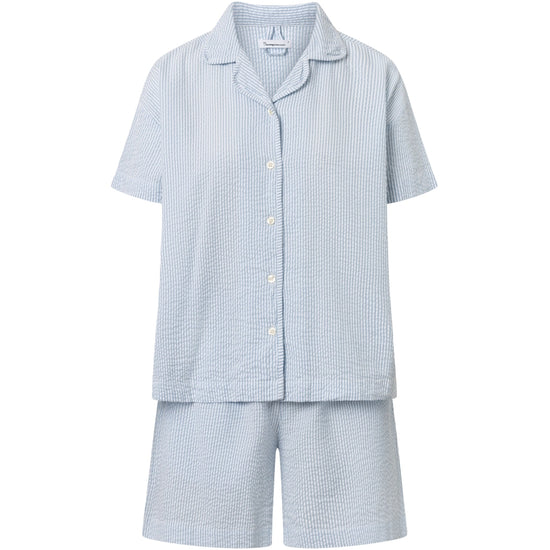 Pyjama Set Short - GOTS/Vegan - Blue Fog