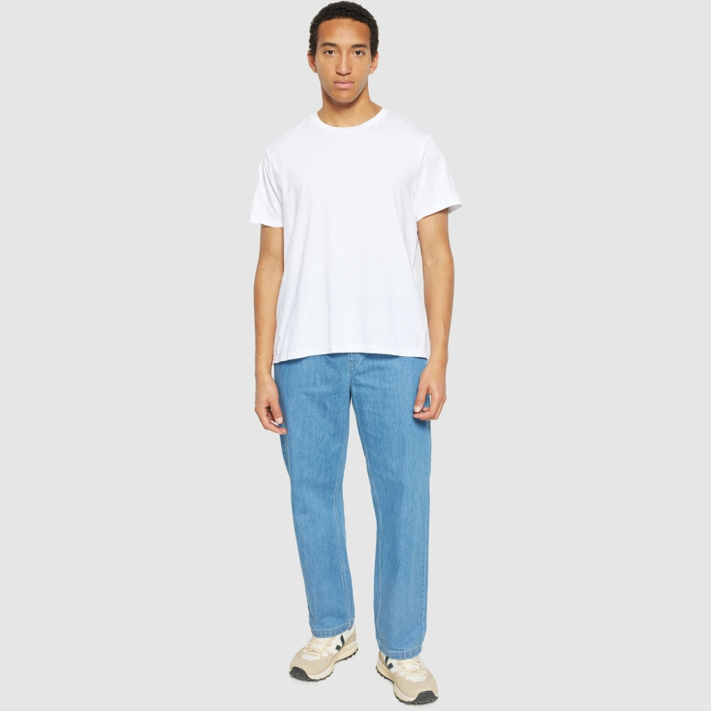 FIG loose denim pants - GOTS/Vegan - Light Blue Denim