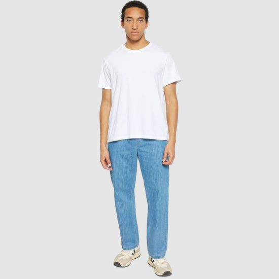 FIG loose denim pants - GOTS/Vegan - Light Blue Denim