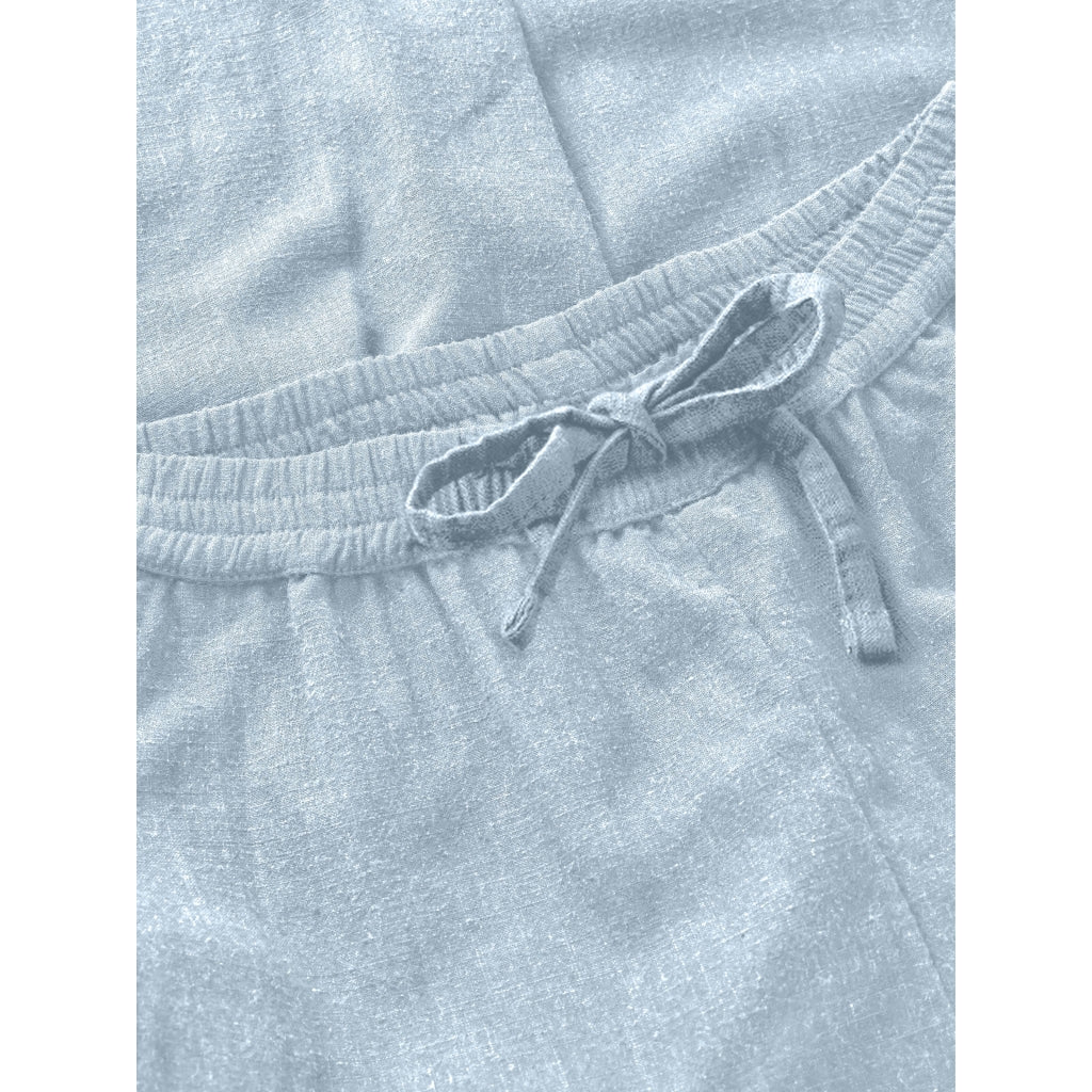 Posey Wide Satin Pants - Skyway