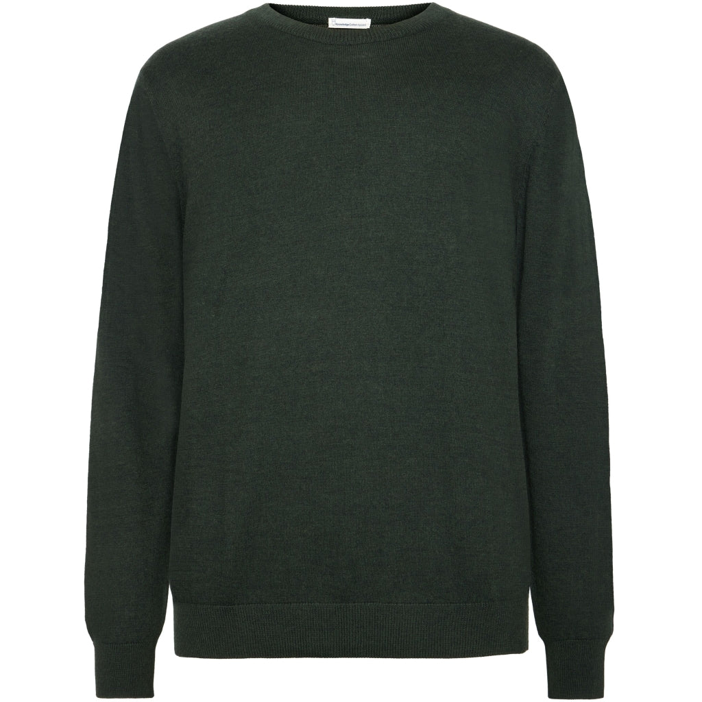 Regular merino knit crew neck - RWS - Forrest Night