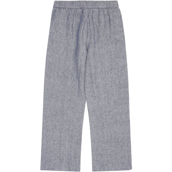 POSEY wide mid-rise linen pants - GOTS/Vegan - Vintage Indigo