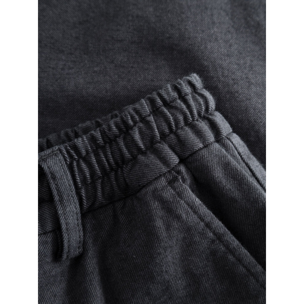 Load image into Gallery viewer, FIG Loose Flannel Chino Pants - GOTS/Vegan - Gray Pinstripe
