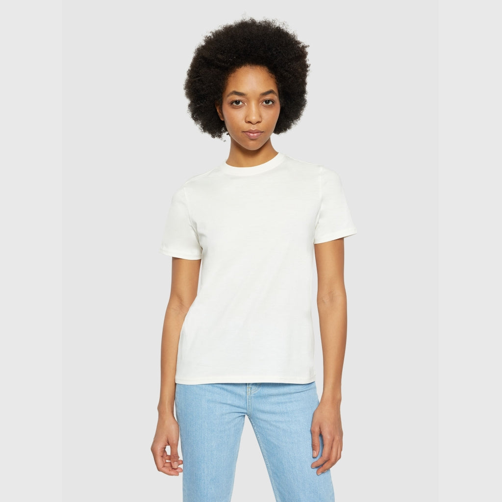 Basic pima cotton t-shirt - GOTS/Vegan - Egret