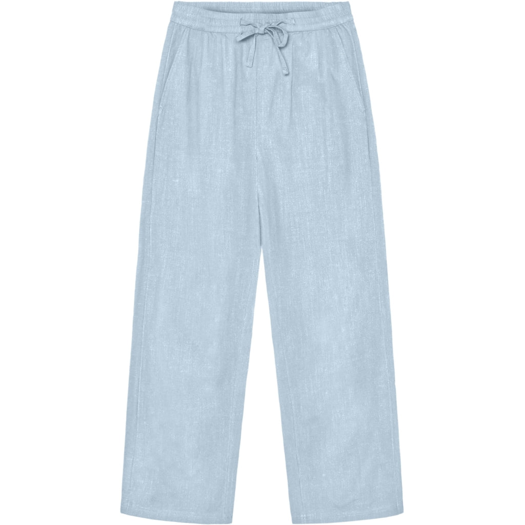 Posey Wide Satin Pants - Skyway