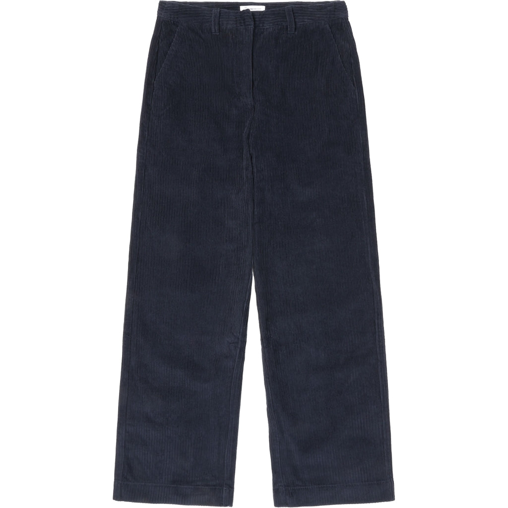 POSEY wide high-rise irregular corduroy pant - GOTS/Vegan - Night Sky