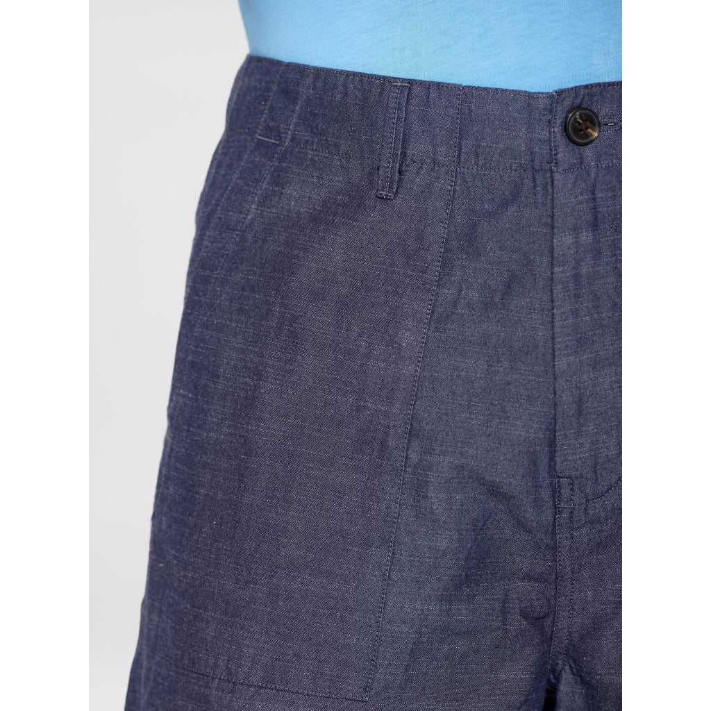 FLINT wide slub yarn shorts - GOTS/Vegan - Night Sky