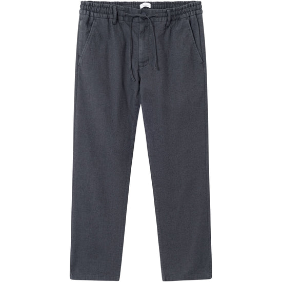 FIG Loose Flannel Chino Pants - GOTS/Vegan - Gray Pinstripe