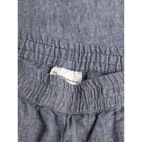 POSEY wide mid-rise linen pants - GOTS/Vegan - Vintage Indigo