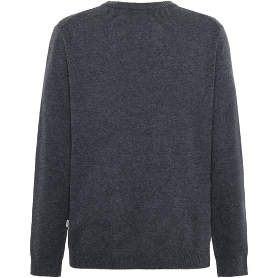 Cashmere Crew Neck Knit RWS - Dark Grey Melange