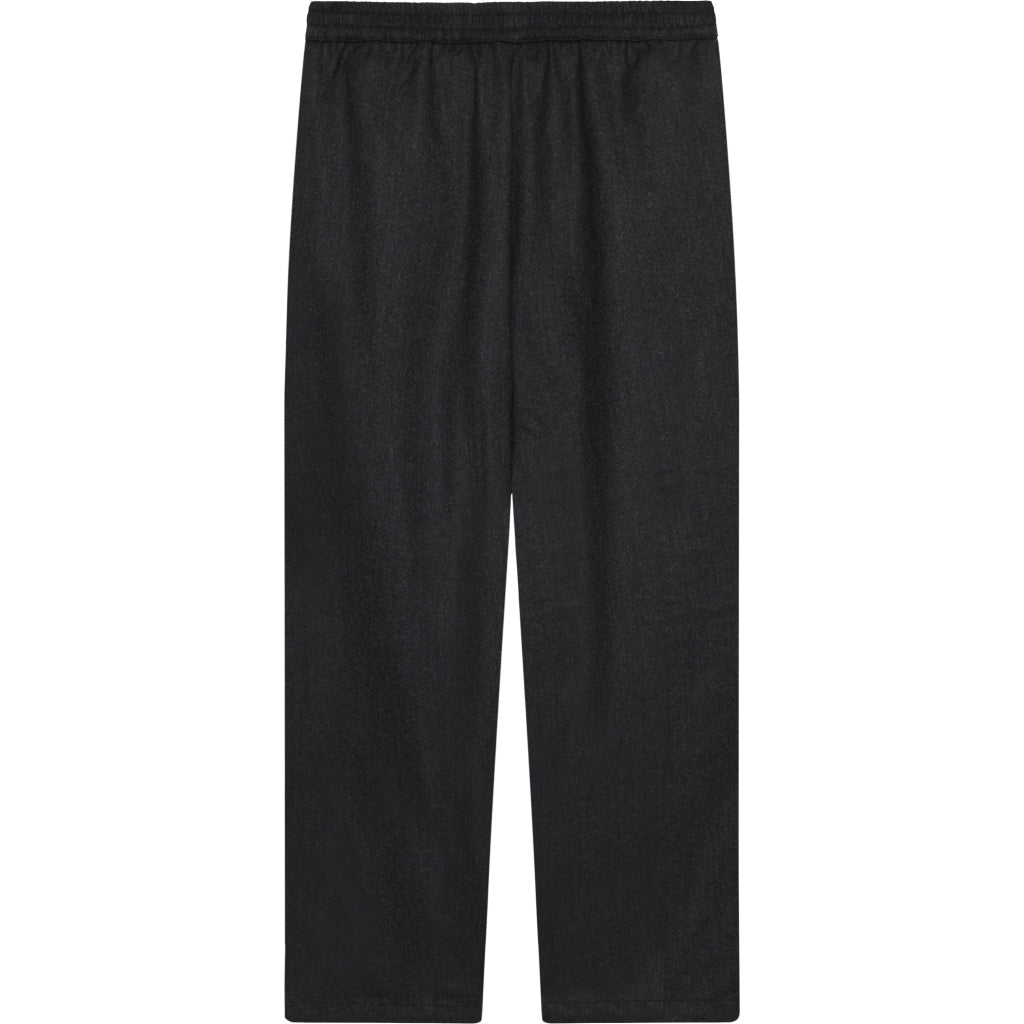 Posey wide wool pants - Dark Grey Melange
