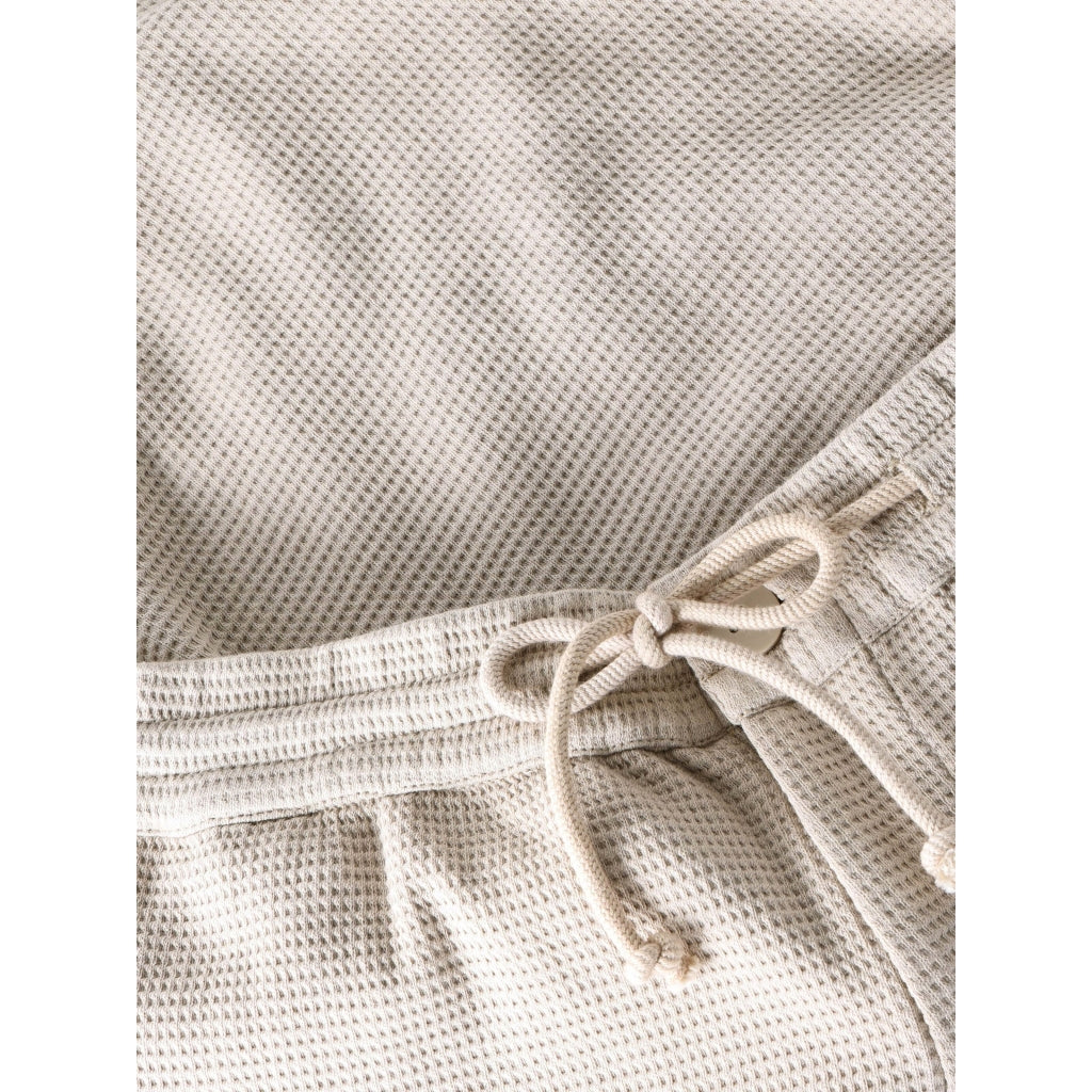 Ash Comfort Waffle Shorts -  Light Feather Gray