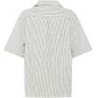 Loose seersucker short sleeve shirt - Grey