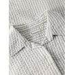 Loose seersucker short sleeve shirt - Grey