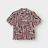 Shirt Marstrand - Lines & Sticks Fig Red