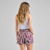 Shorts Aspudden - Lines & Sticks Fig Red