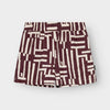 Shorts Aspudden - Lines & Sticks Fig Red