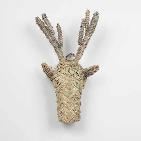 Mini Woven Animal Head - Stag