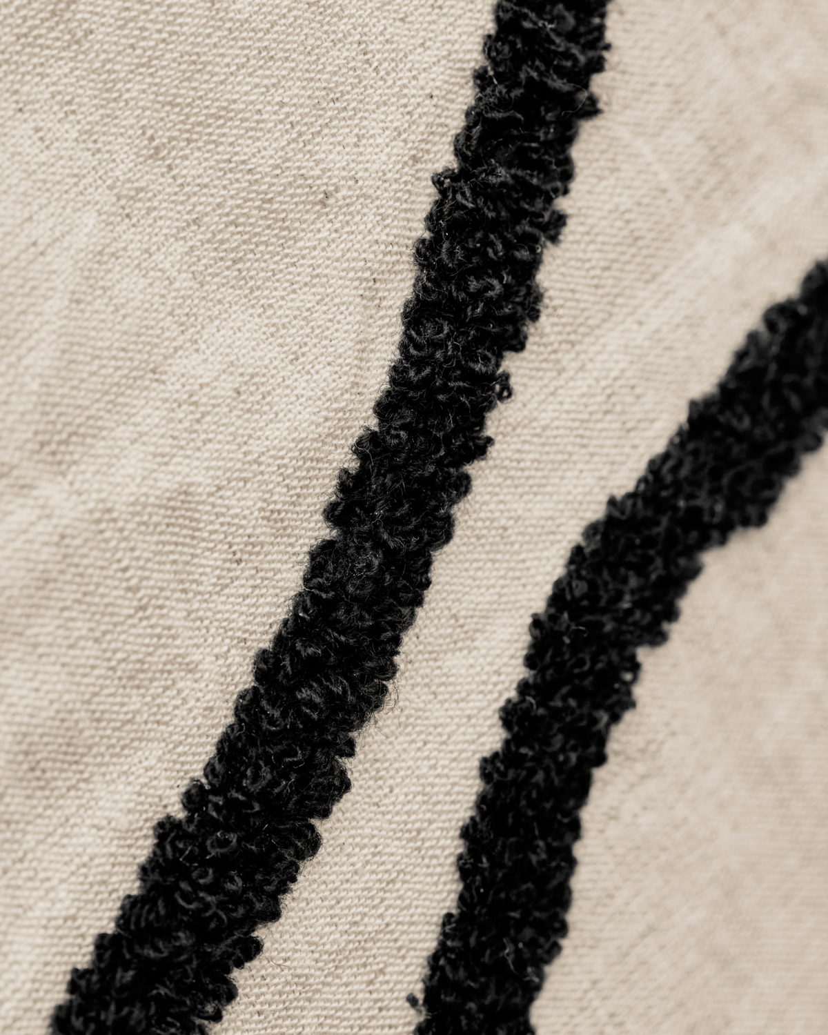 Cushion Cover - Fly - Black & Off-white