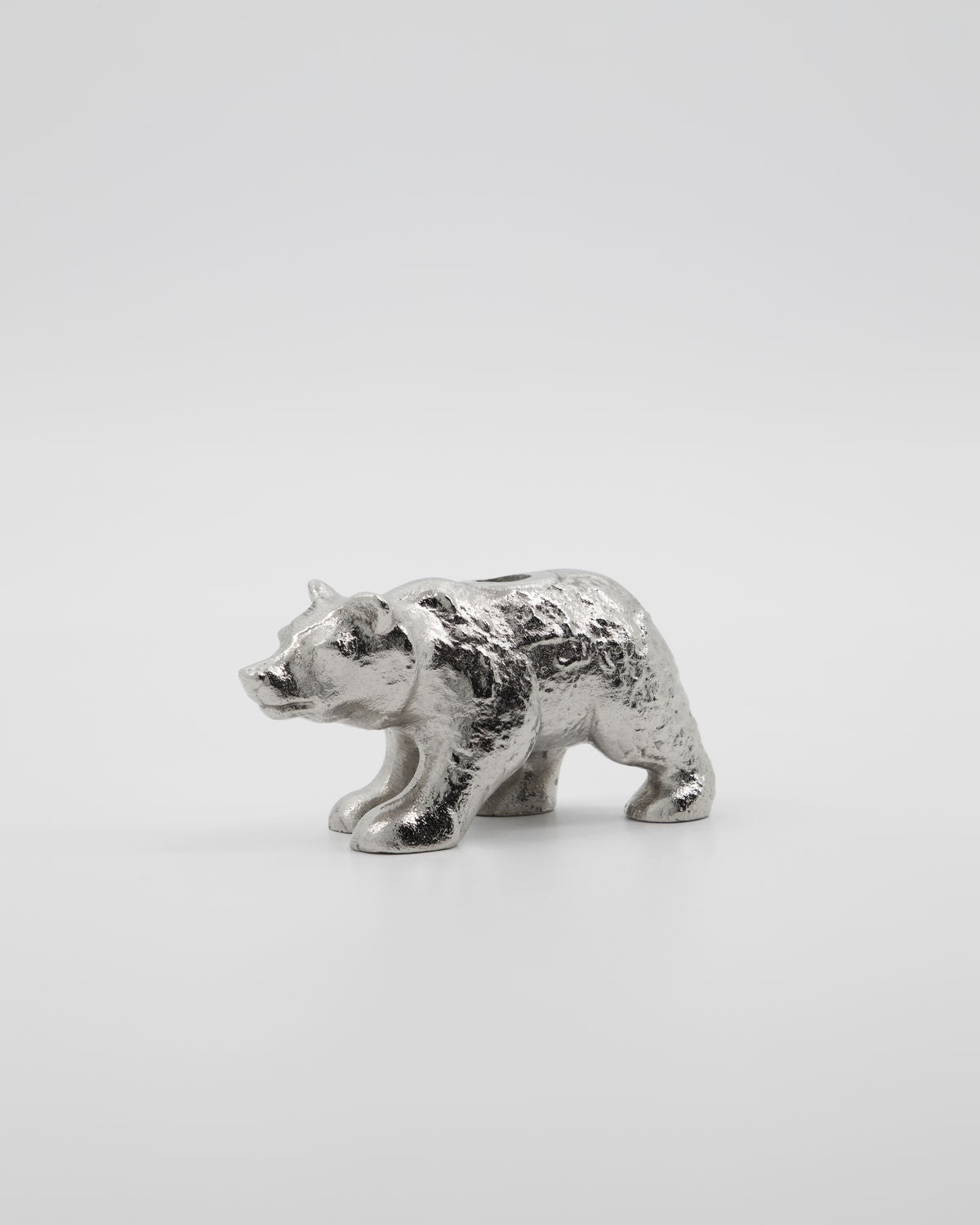 POLAR Candle holder - Antique Silver Coloured