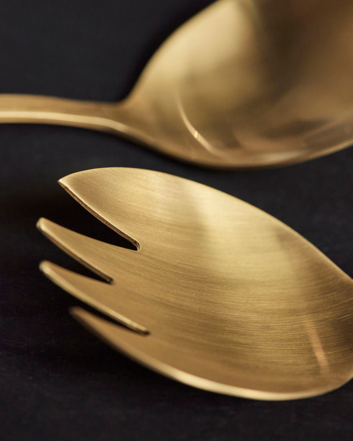 GOLDEN Salad Servers - Gold coloured