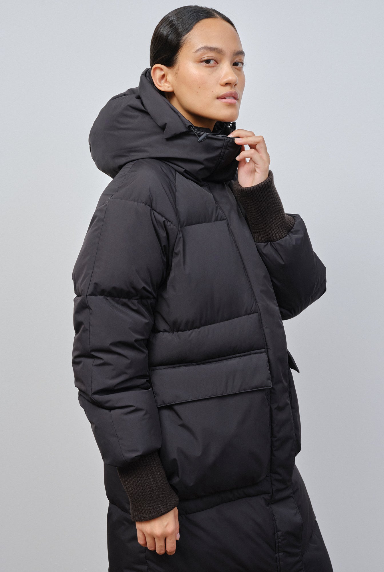 Ry Puffer Parka - Schwarz