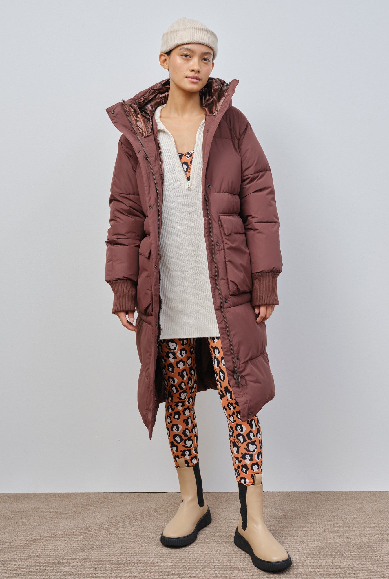 Ry Puffer Parka - Truffle