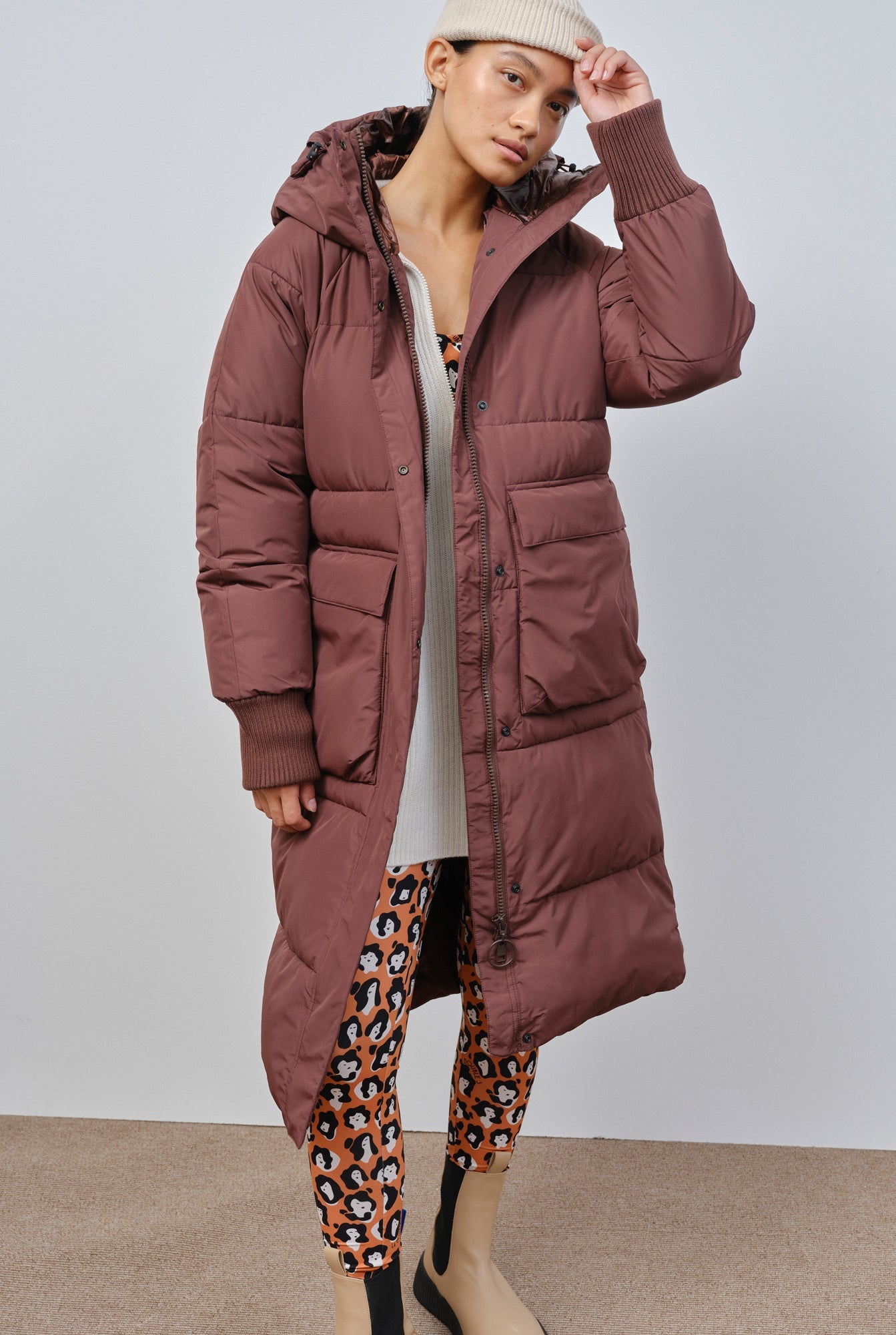 Ry Puffer Parka - Truffle