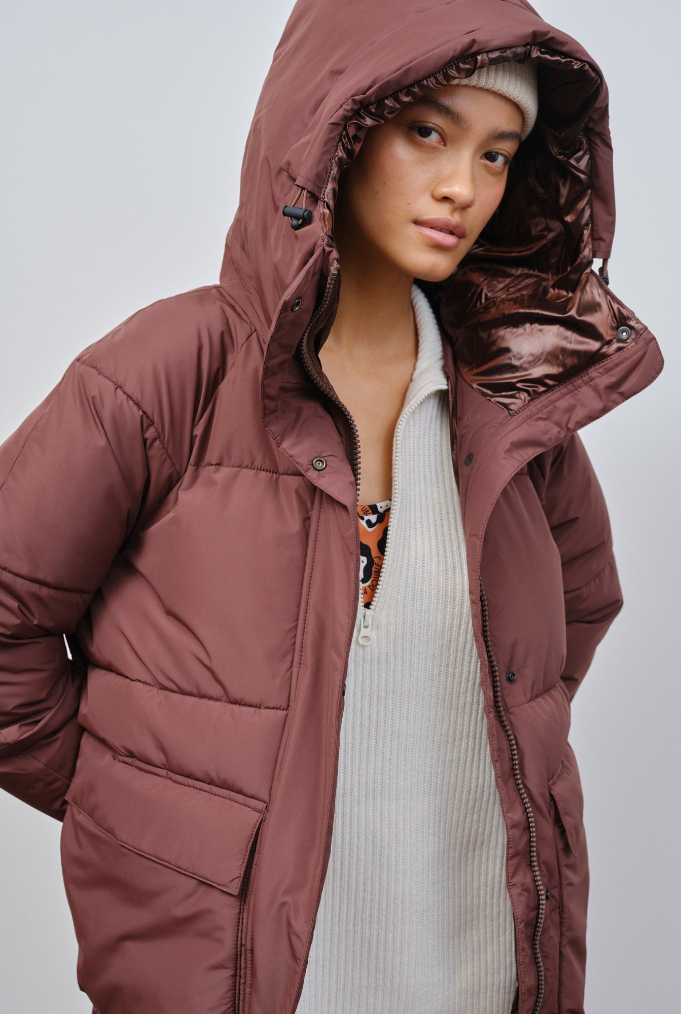 Ry Puffer Parka - Truffle