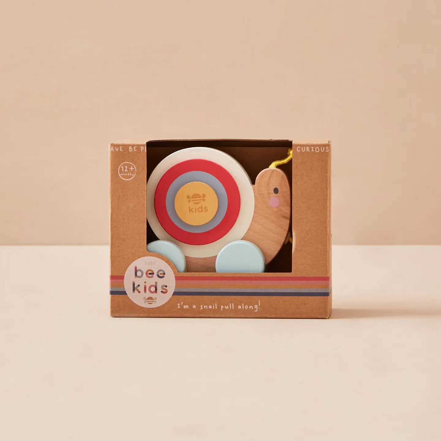 Wooden Pull Along Snail Toy