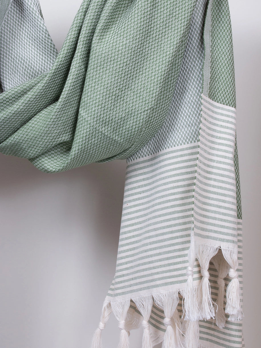 Amalfi Cotton Hammam Towel - Olive