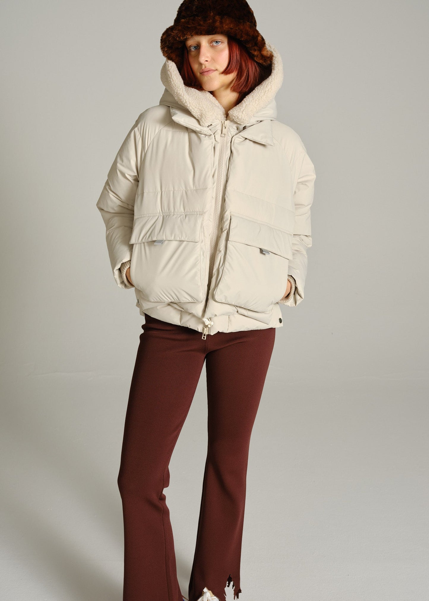 Chicago Pufferjacke - Dark Sand
