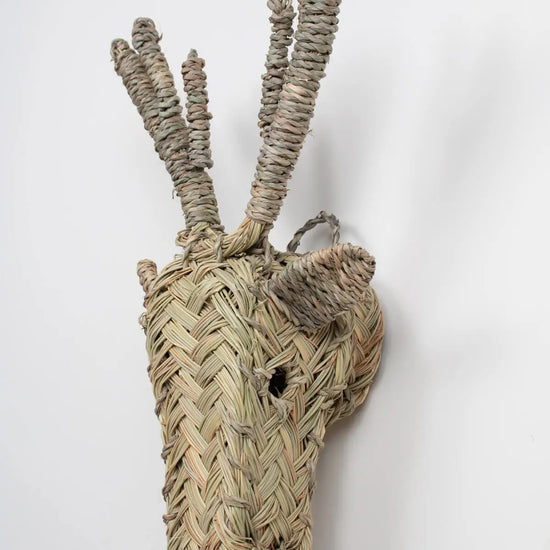 Mini Woven Animal Head - Stag