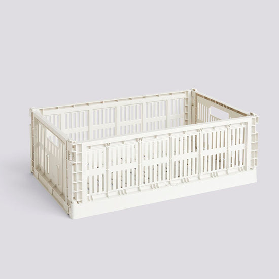 HAY COLOUR CRATE - LARGE - OFF-WHITE