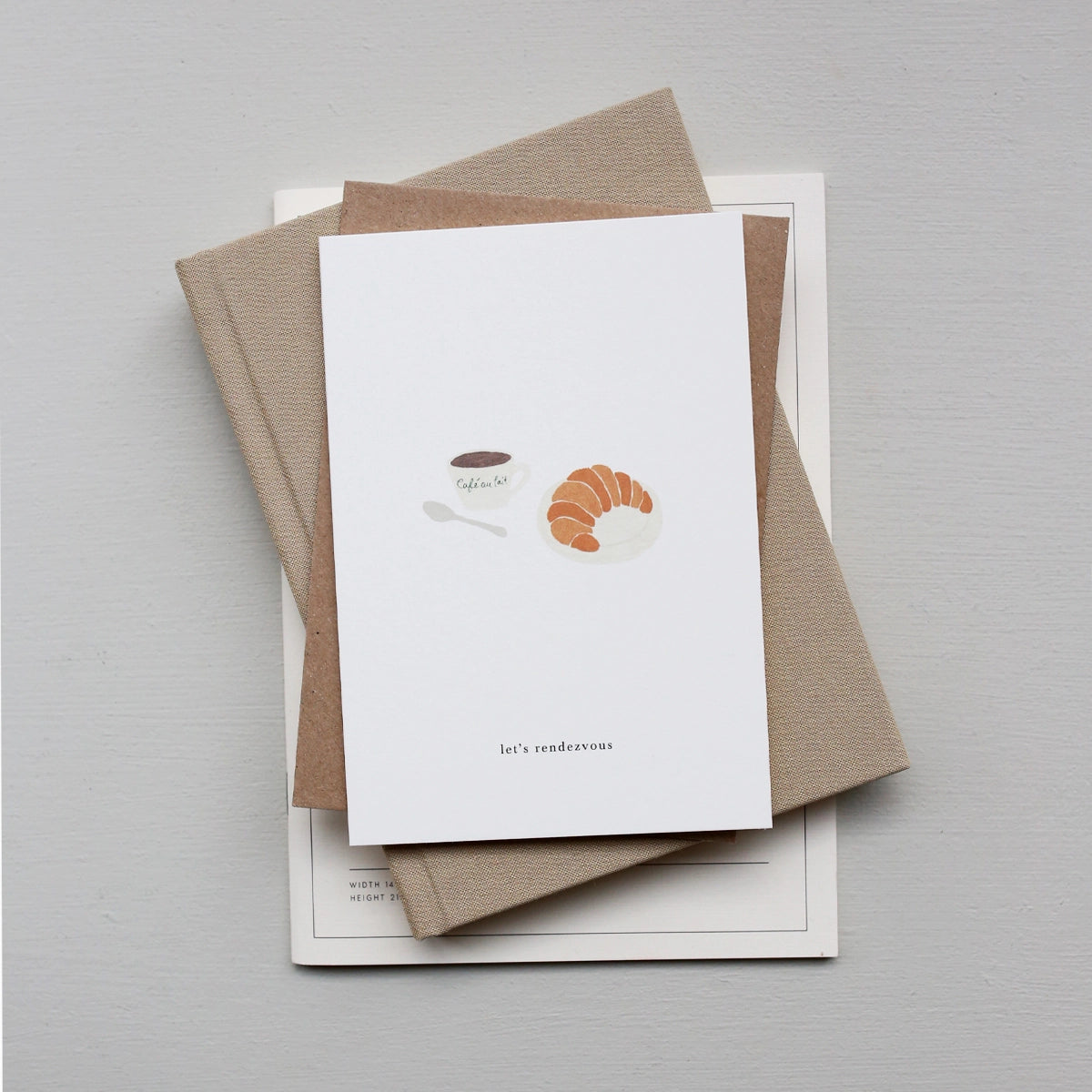 Greeting Card - Croissant (Let's Rendezvous)