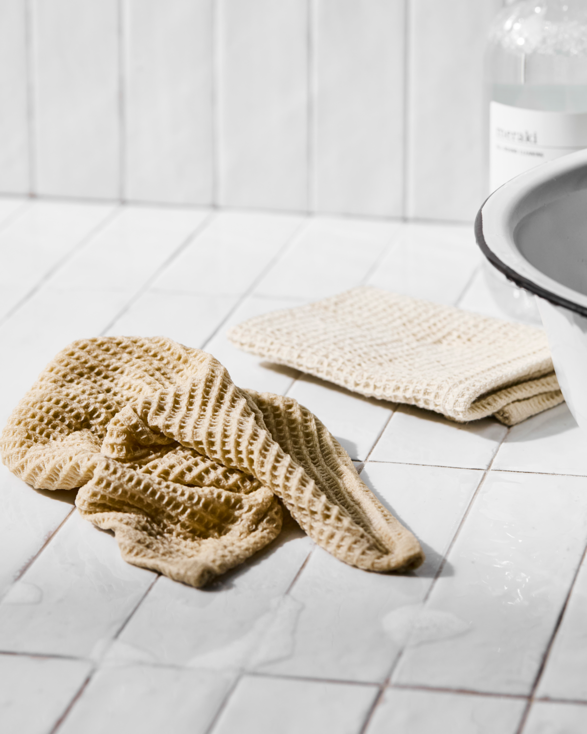 Dish Cloth - Beige - Set of 2