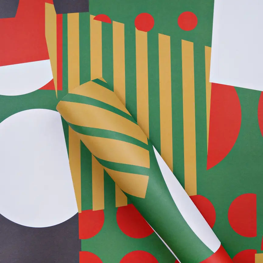 Christmas Spot Stripe Wrap