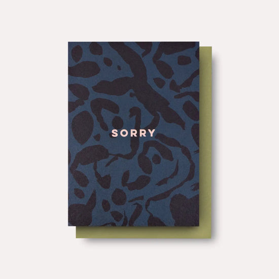 Inky Sorry Card