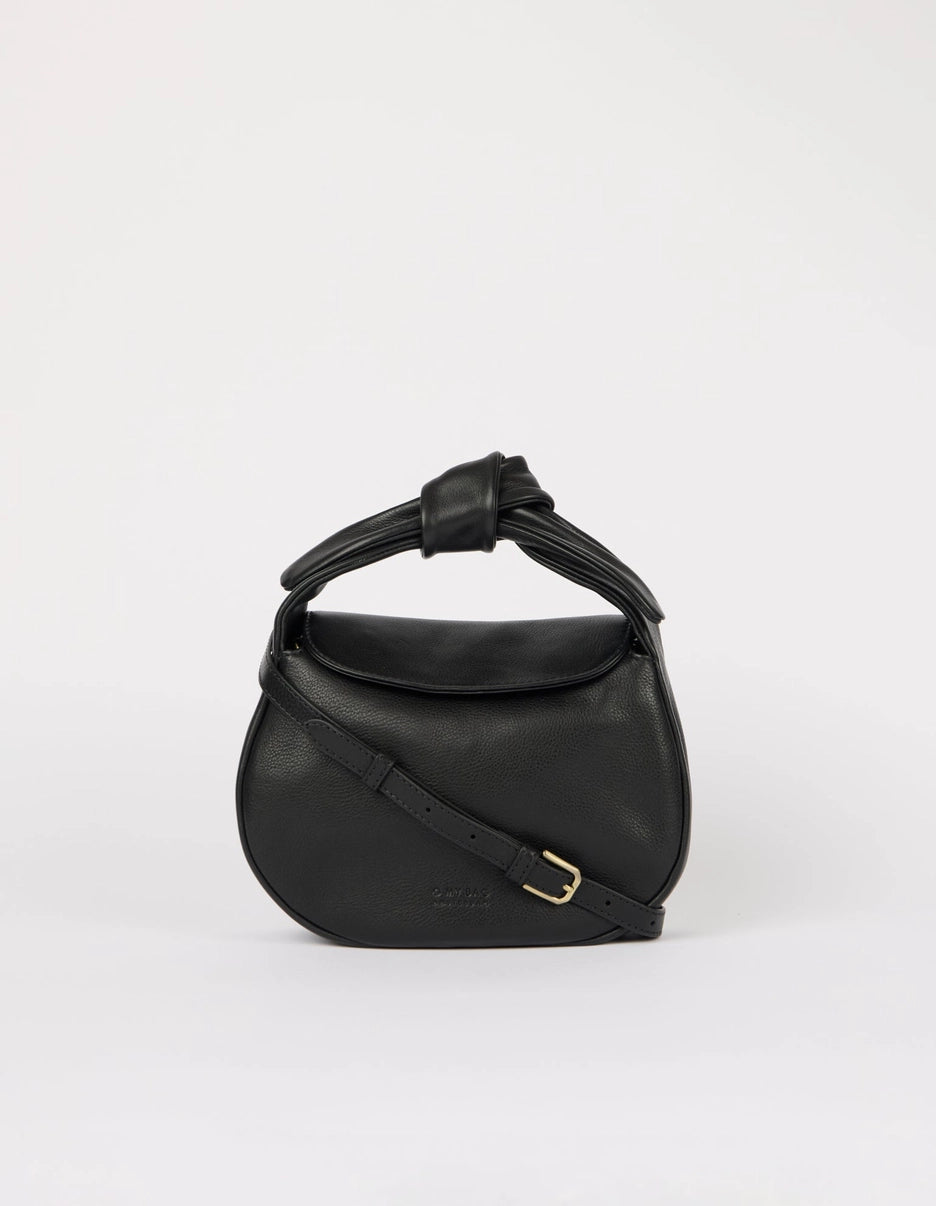 Coco Croissant - Black Soft Grain Leather