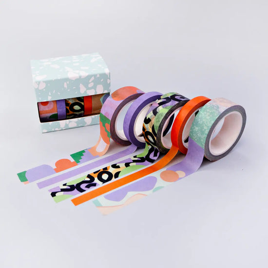 Pastel Cities Washi Tape - Set of 5