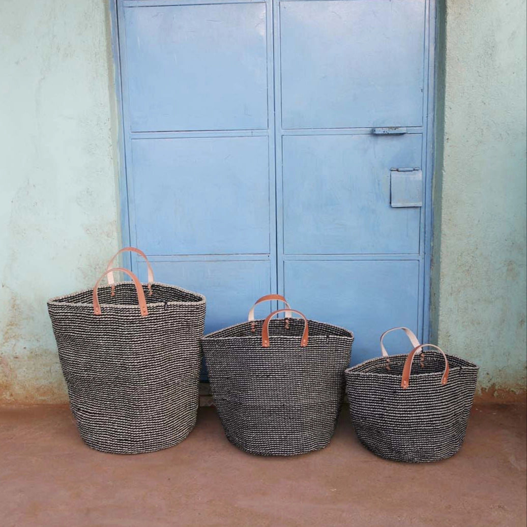 Pamba Market Basket - Grey Sisal - Medium