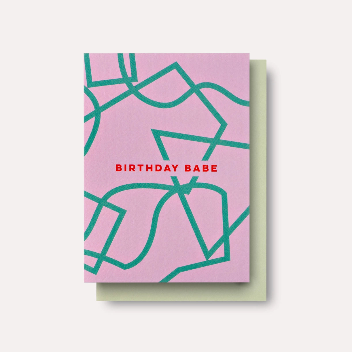 Birthday Babe Shapes Card