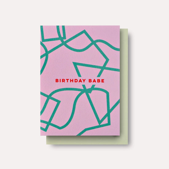 Birthday Babe Shapes Card