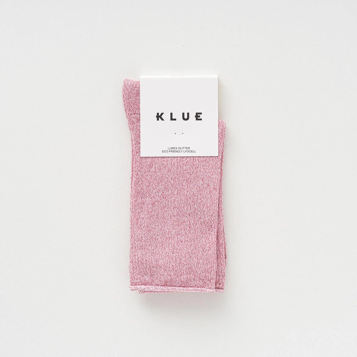 Glitter Lurex Socks in Eco-Friendly Lyocell - Pink