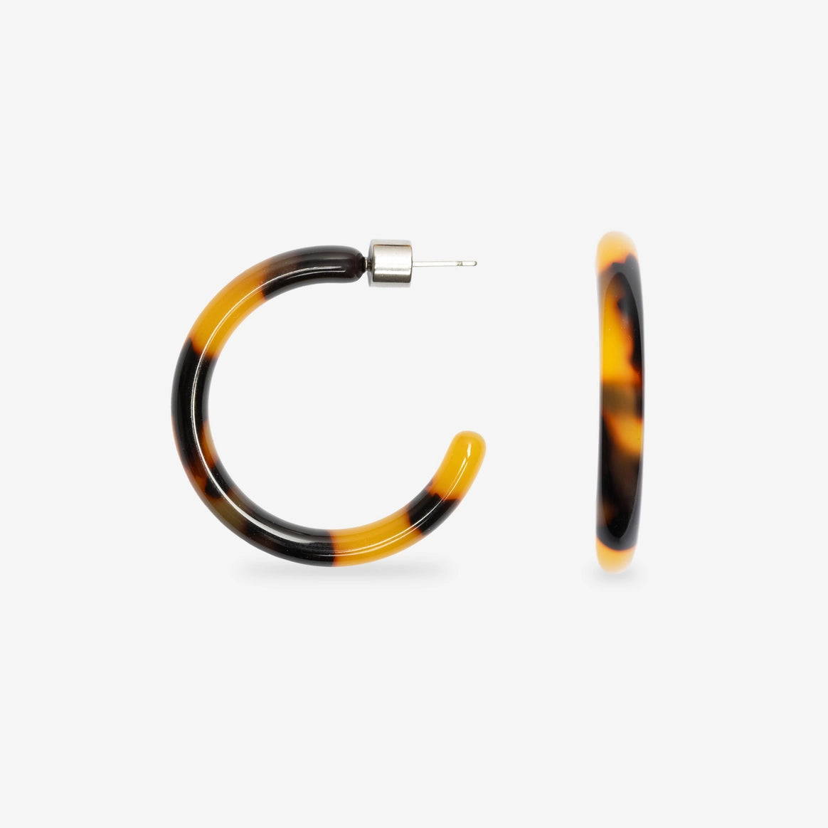 Loop Earrings - Dark Cheetah