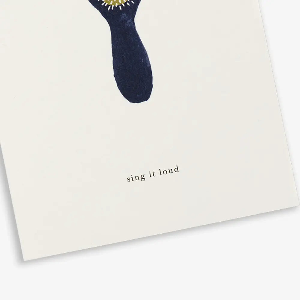 Greeting Card - Hair Brush (Sing It Loud)