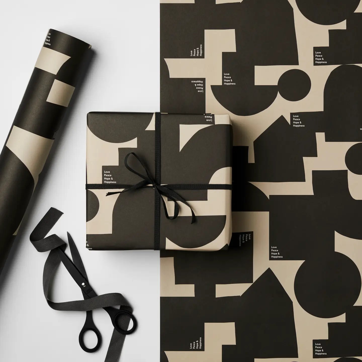 Love Peace Hope Happiness Seasonal/Christmas Gift Wrap