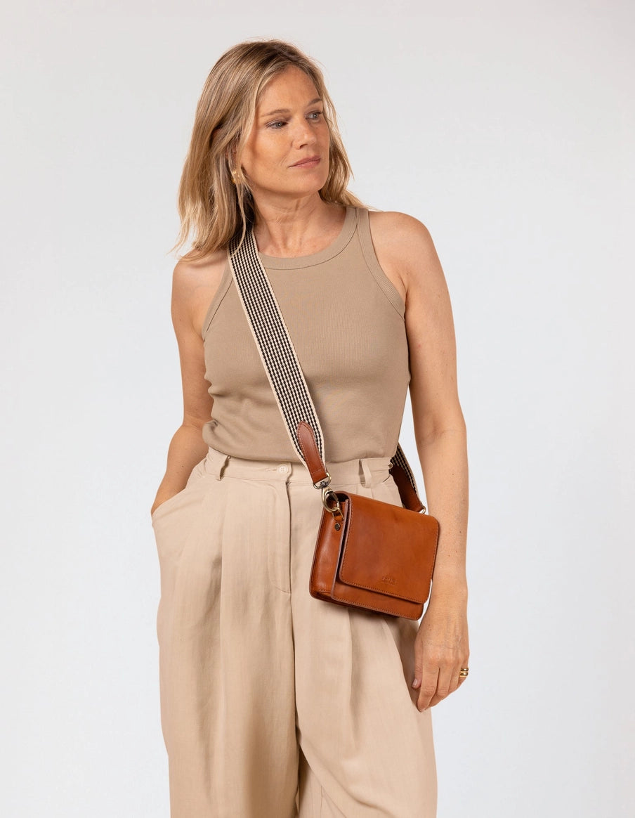 Audrey Mini - Cognac Classic Leather